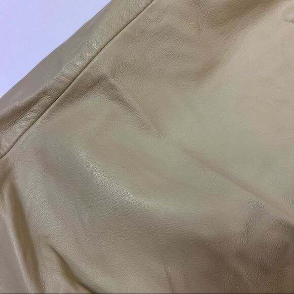 Lamarque X Revolve ~ Aricia Skirt Leather Ruched Back Zip - Picture 9 of 10